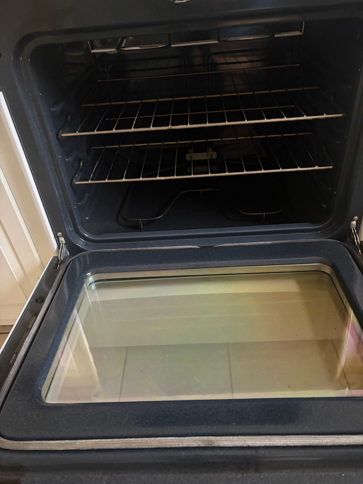 Deep cleaned oven