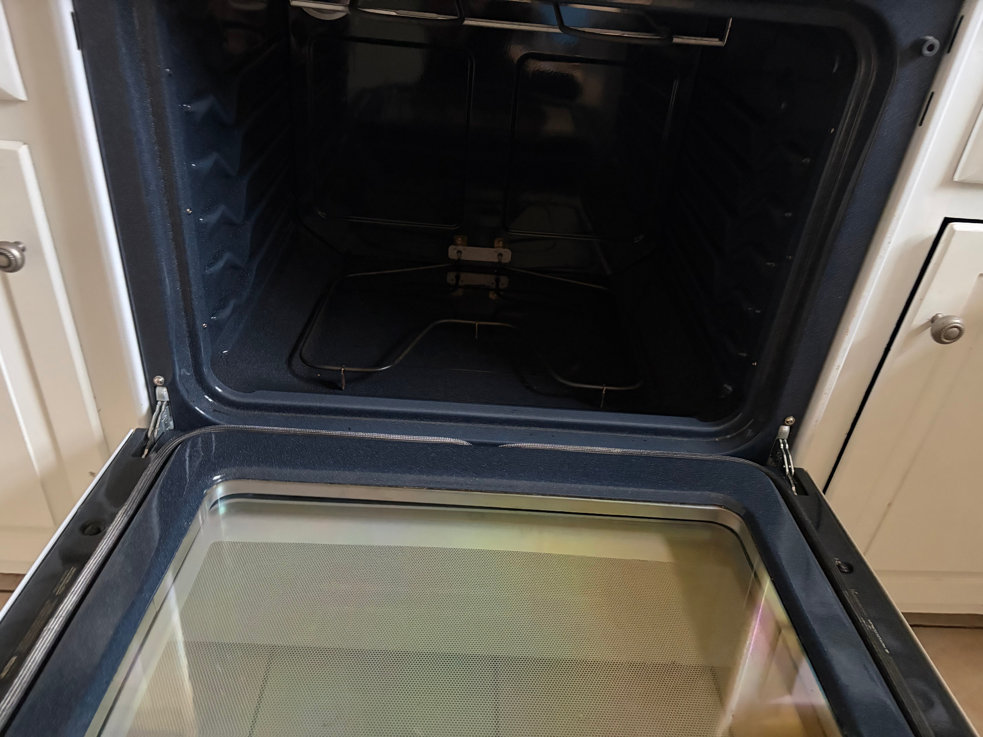 Restored oven interior